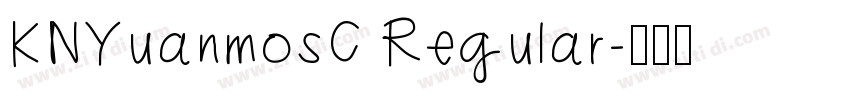 KNYuanmosC Regular字体转换